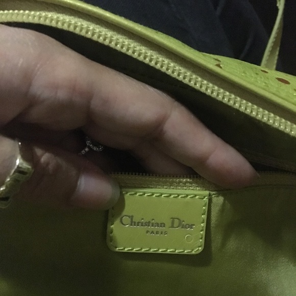 SOLD - Vintage Christian Dior Leather Handbag - Picture 5 of 8